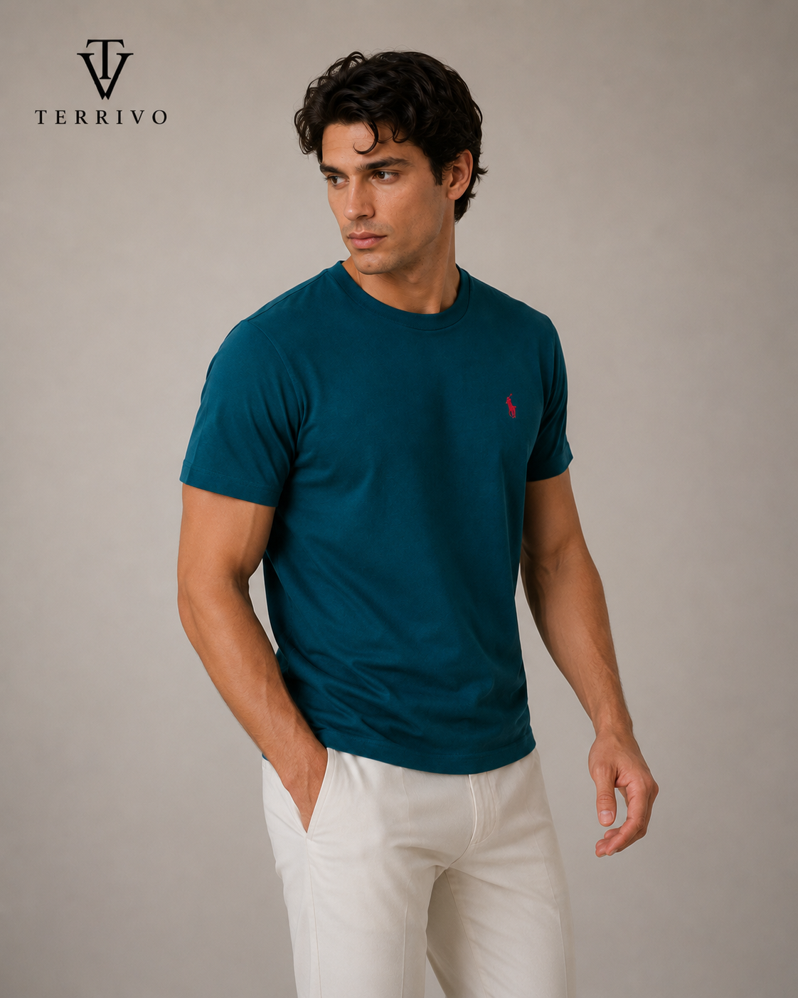 Premium Crew Neck T-Shirt - Image 2