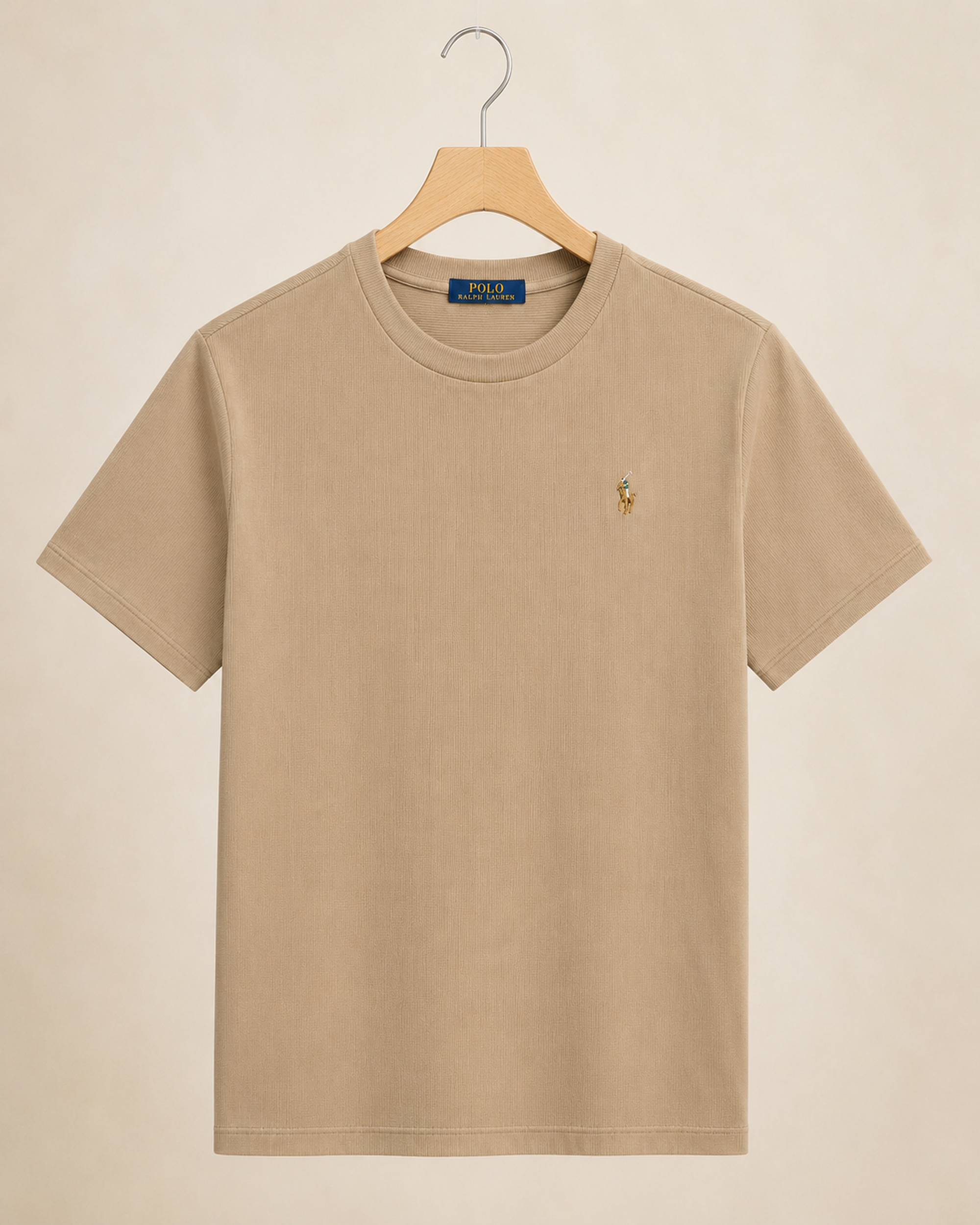 Polo Ralph Lauren Khaki Crew Neck T-Shirt - Image 2