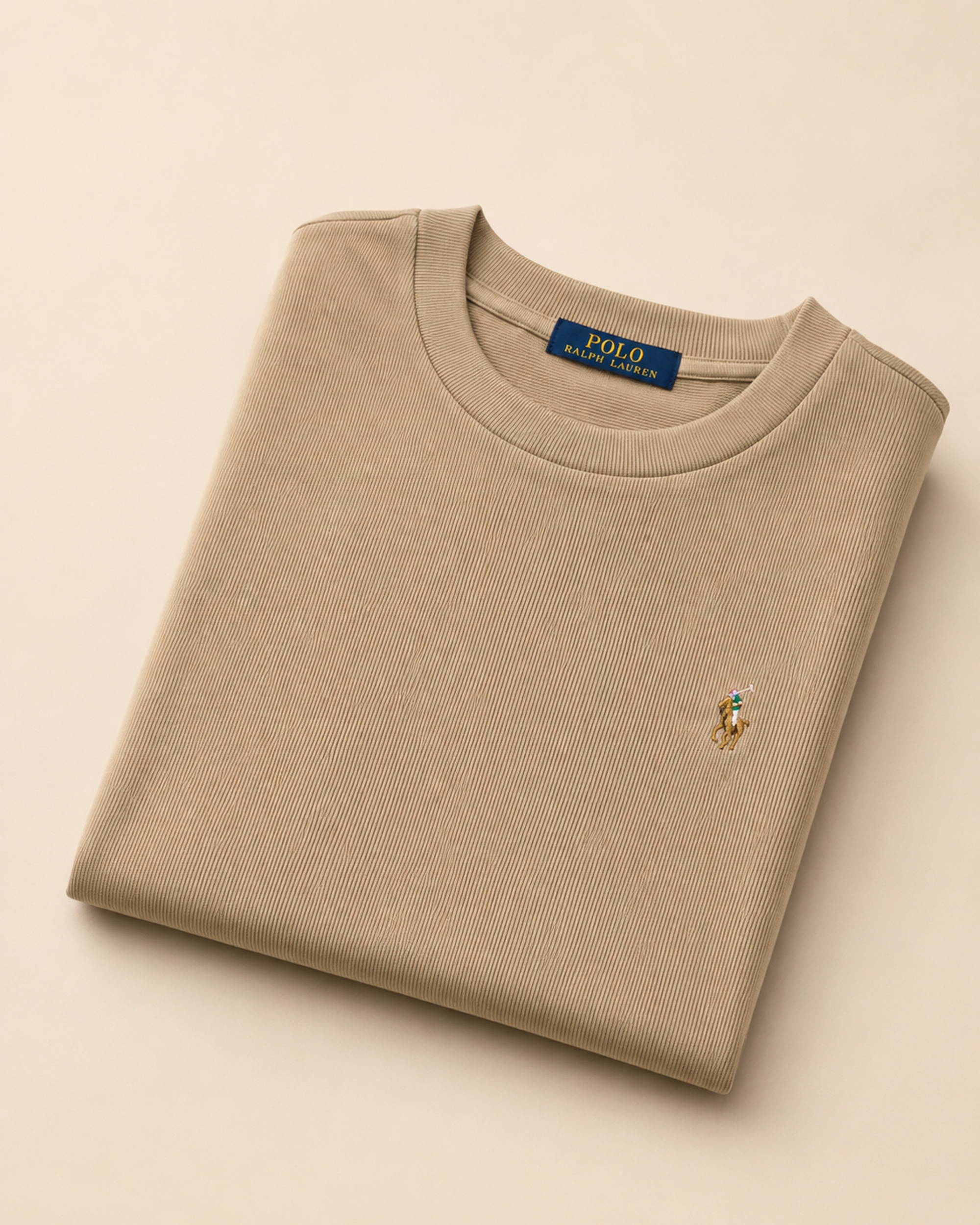 Polo Ralph Lauren Khaki Crew Neck T-Shirt - Image 3